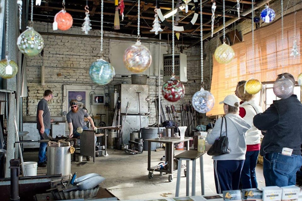 The River Arts District is an easy walk.