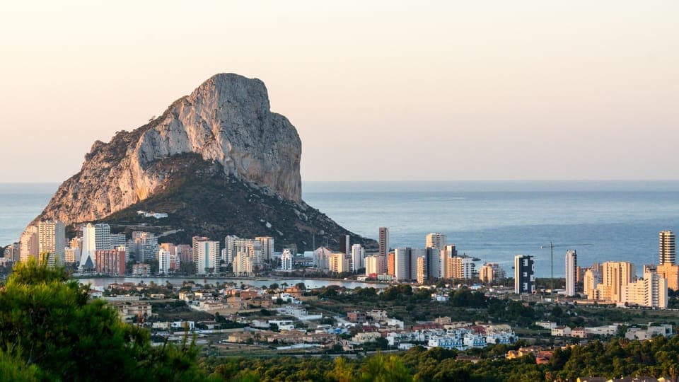 Peñón de Ifach and salt lake