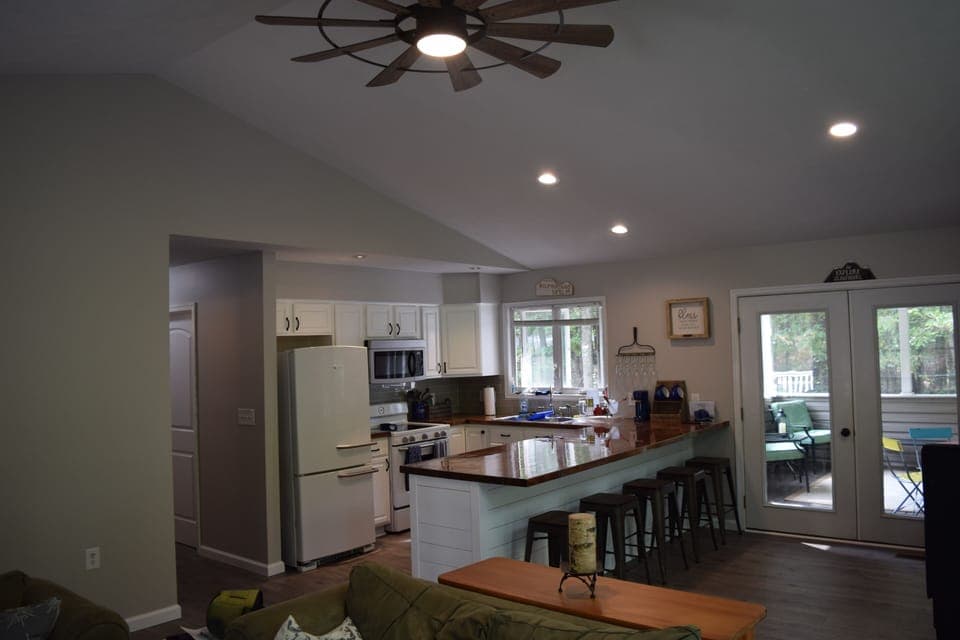 Kitchen view of Great Room