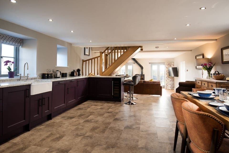 The Granary at Rothley East Shield - open-plan kitchen, dining and living space