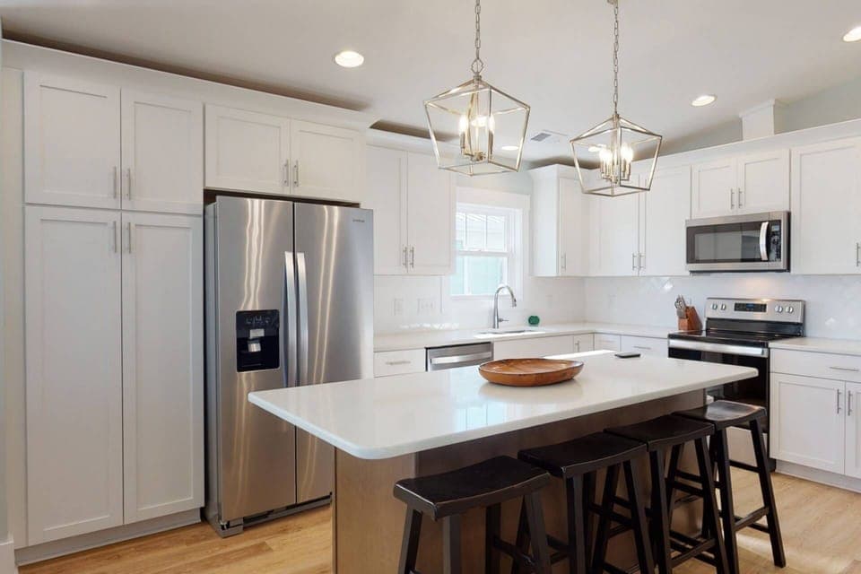 Enjoy a large open gourmet kitchen with updated appliances and all the tools to make that great meal