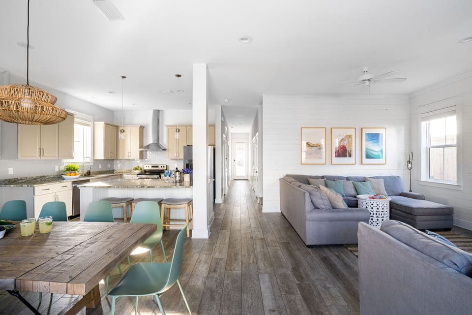 Open floor plan.