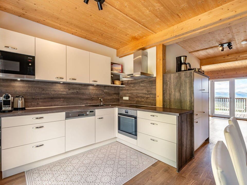 Wood, Flooring, Kitchen, Ceiling, Interior Design, Wood Flooring, Floor, Cabinetry, Countertop, Home