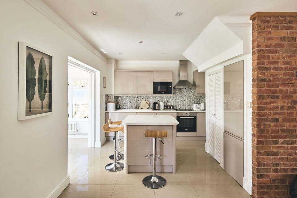 The kitchen at Steward's Cottage, Welsh Borders