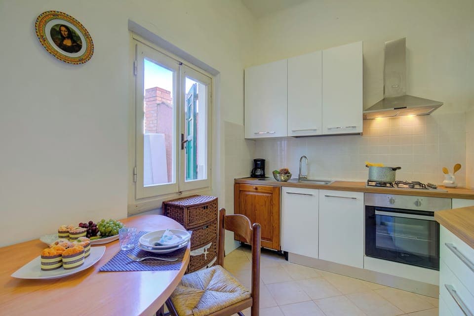 Kitchen and dining area