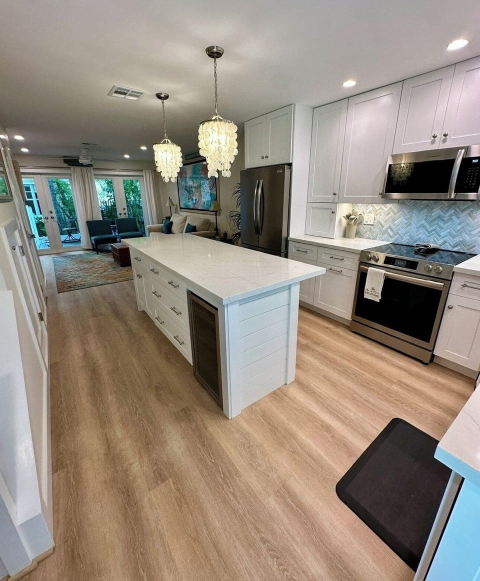 Renovated kitchen & 1st floor August 2024