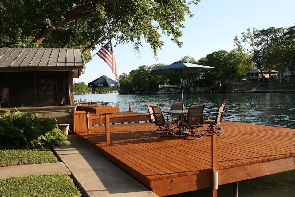 Welcome! Enjoy 2 private docks over the water with area to tie up a boat between