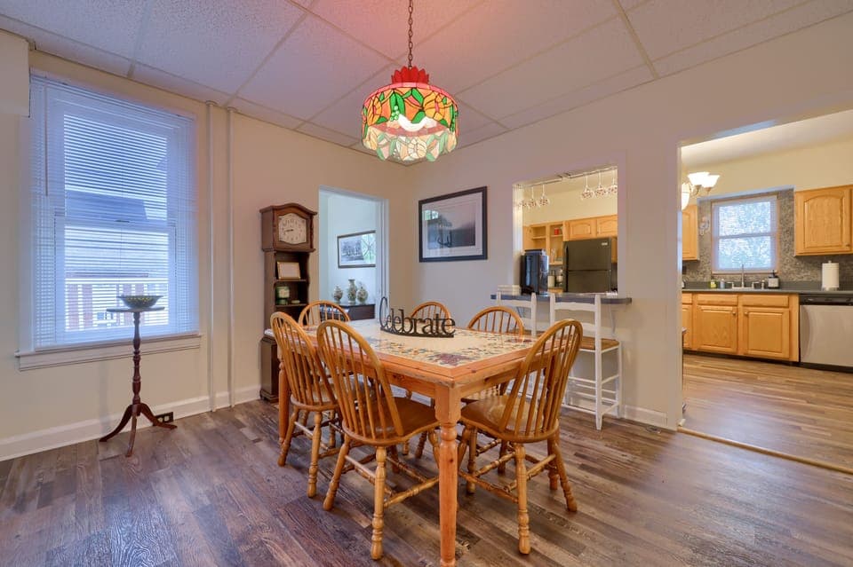 Dining room off the kitchen and living room