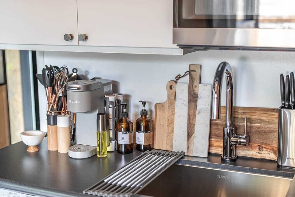 Fully stocked kitchen