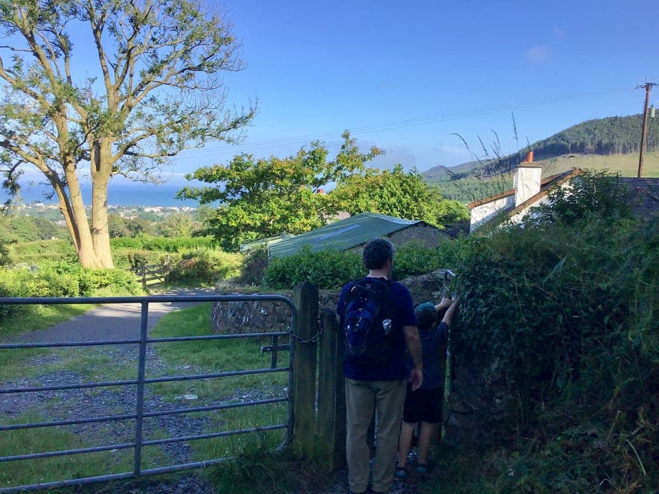 Path to Tollymore Forest Park behind house