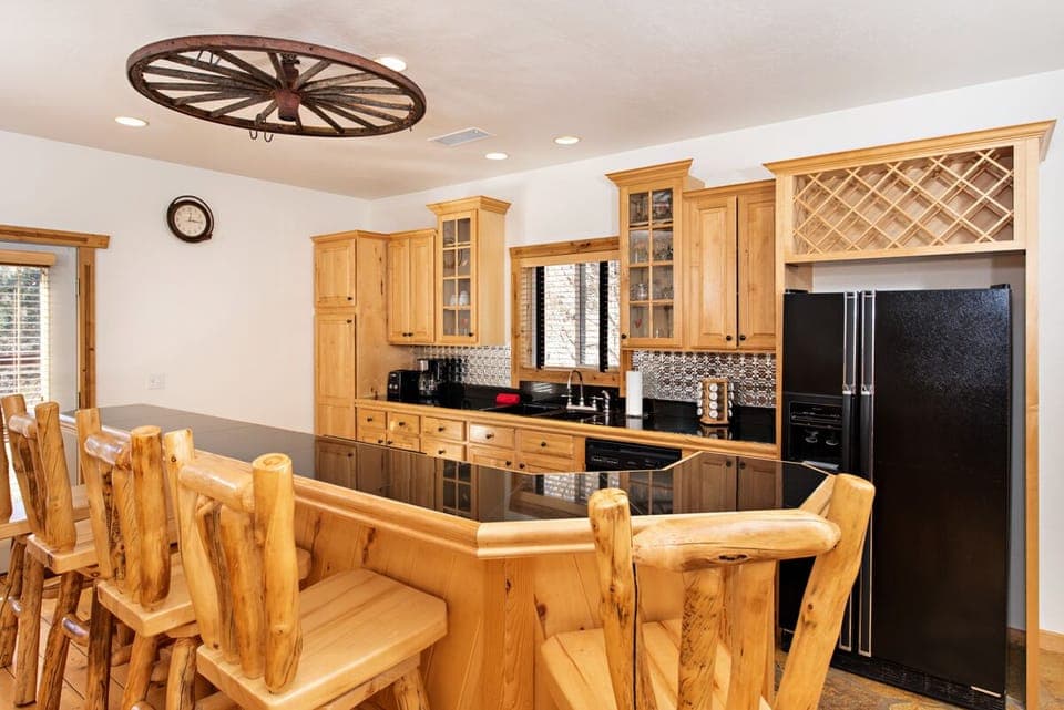 Kitchen and bar