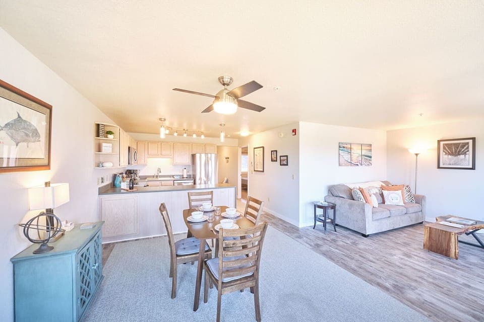 Open floor plan makes gathering together easy