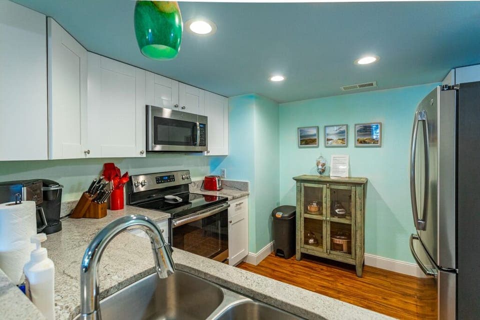 Kitchen from bar seating counter