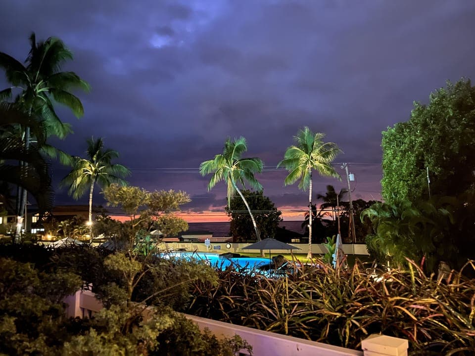 night view from lanai