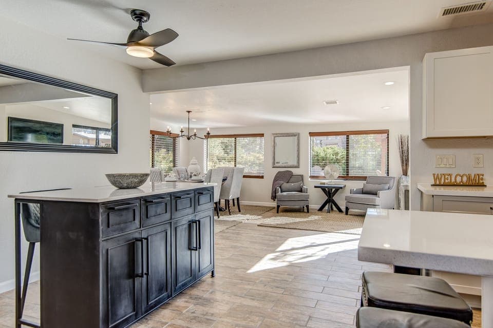 Multiple Spaces with Bar Seating