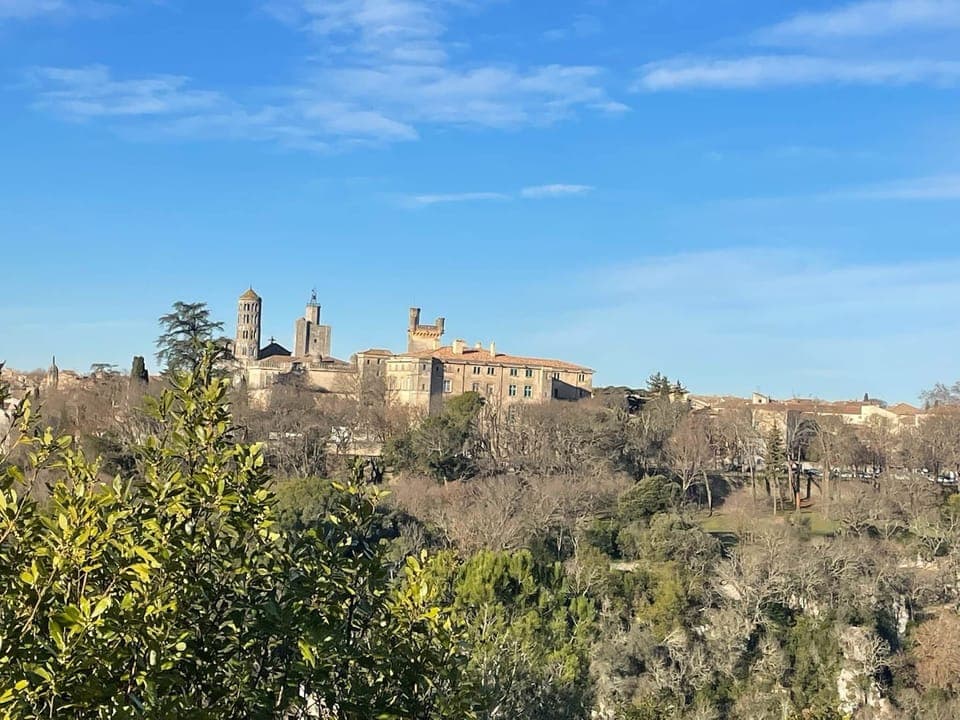 Uzès from the Eure Valley