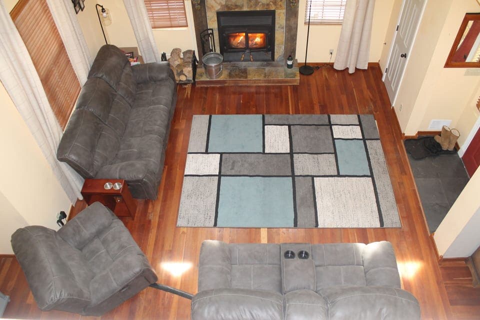 Top view of the living room. 