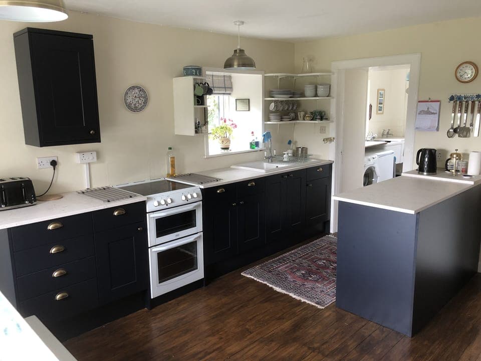 Kitchen looking through to the scullery.