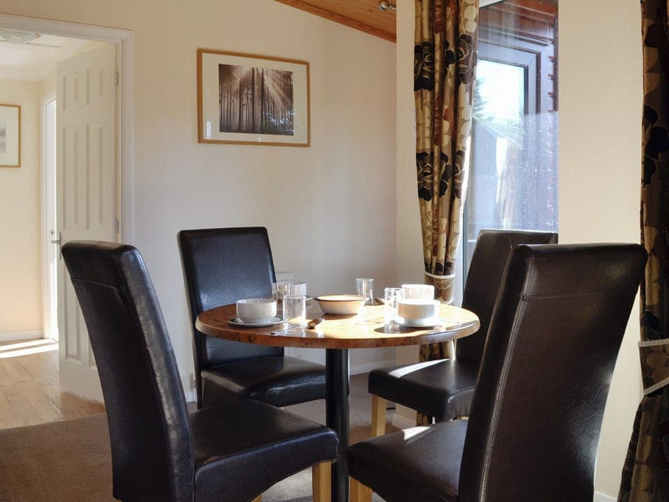 Dining Area | Lodge F - Royal Deeside Woodland Lodges, Dinnet, near Ballater