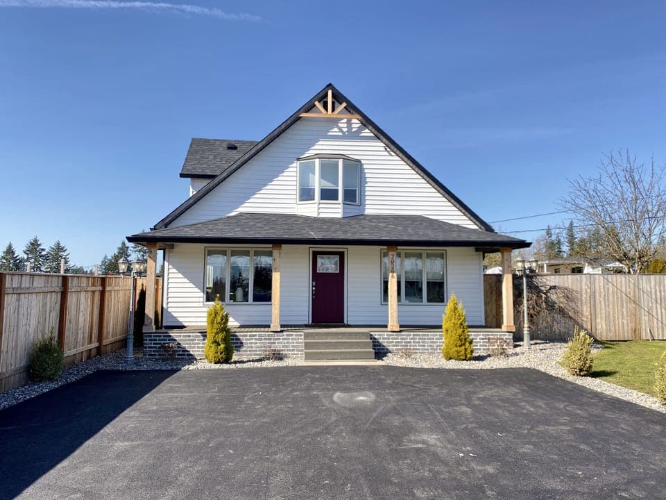 Long driveway with room for a trailer or small rv