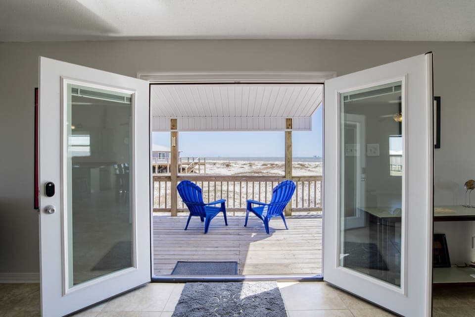 Gulf Front Porch View