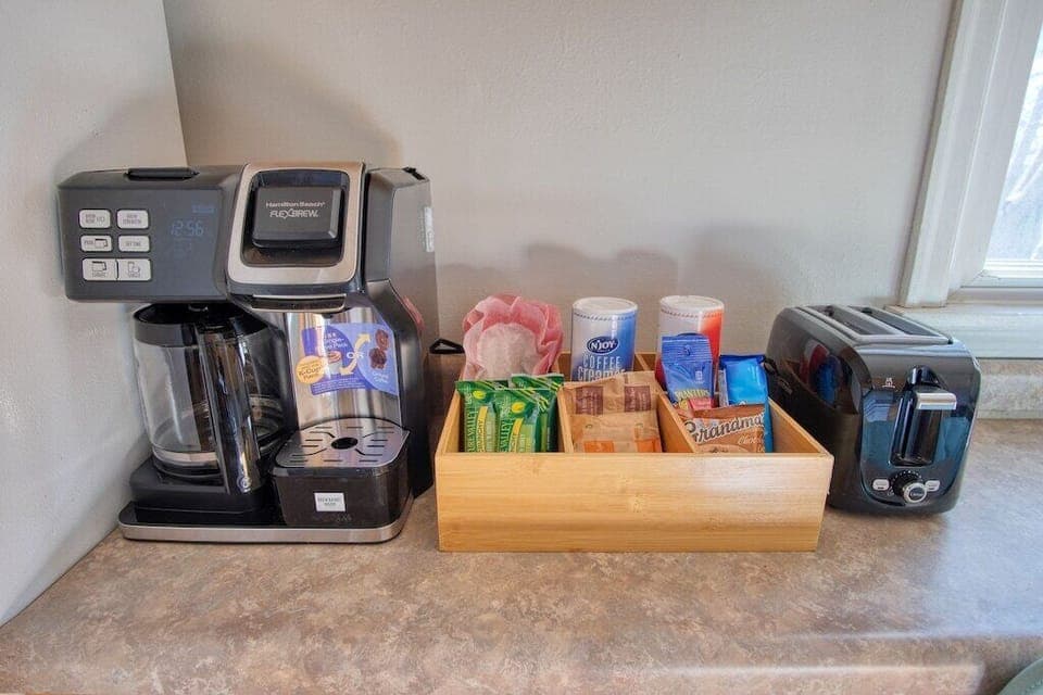 Have a pot of fresh coffee and a quick breakfast