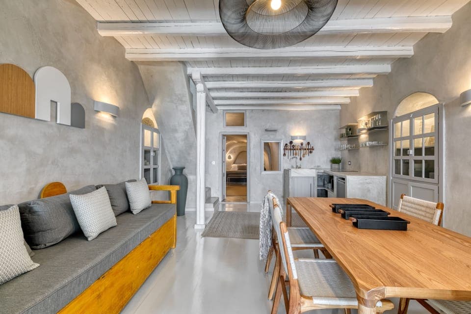 Living room and kitchenette