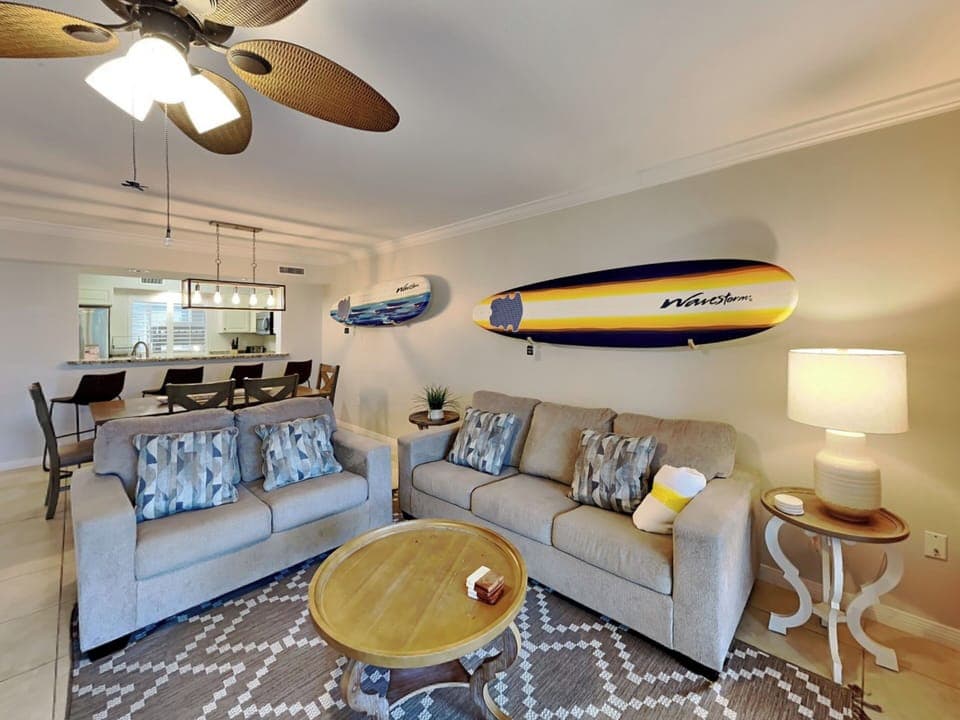 Living Area - Queen Sleeper Sofa