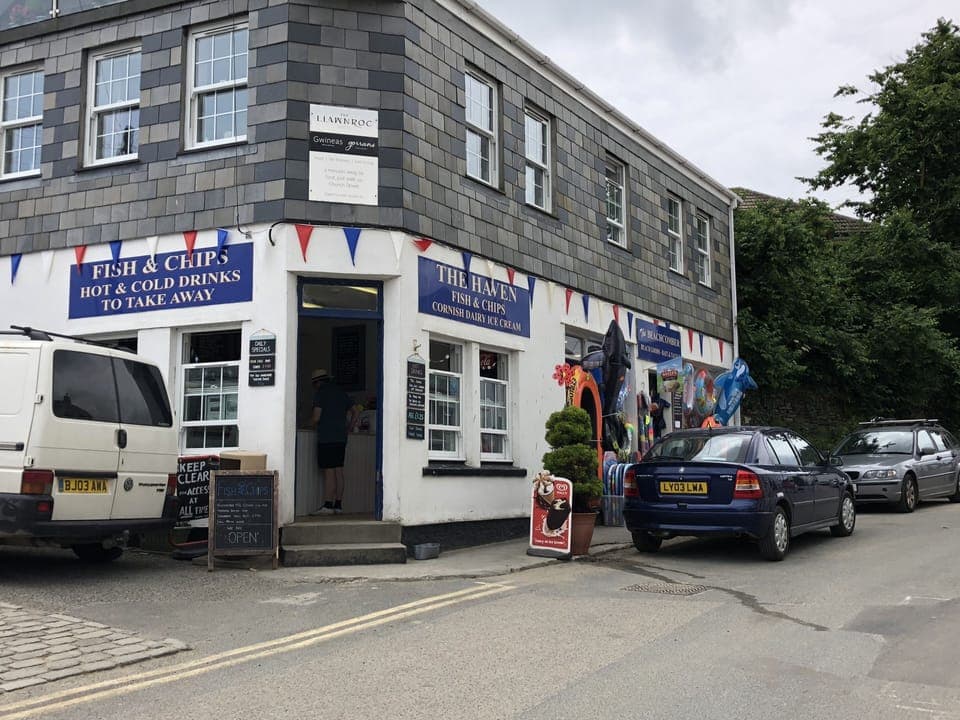 The Haven fish & chip shop (take away & restaurant) in Gorran Haven