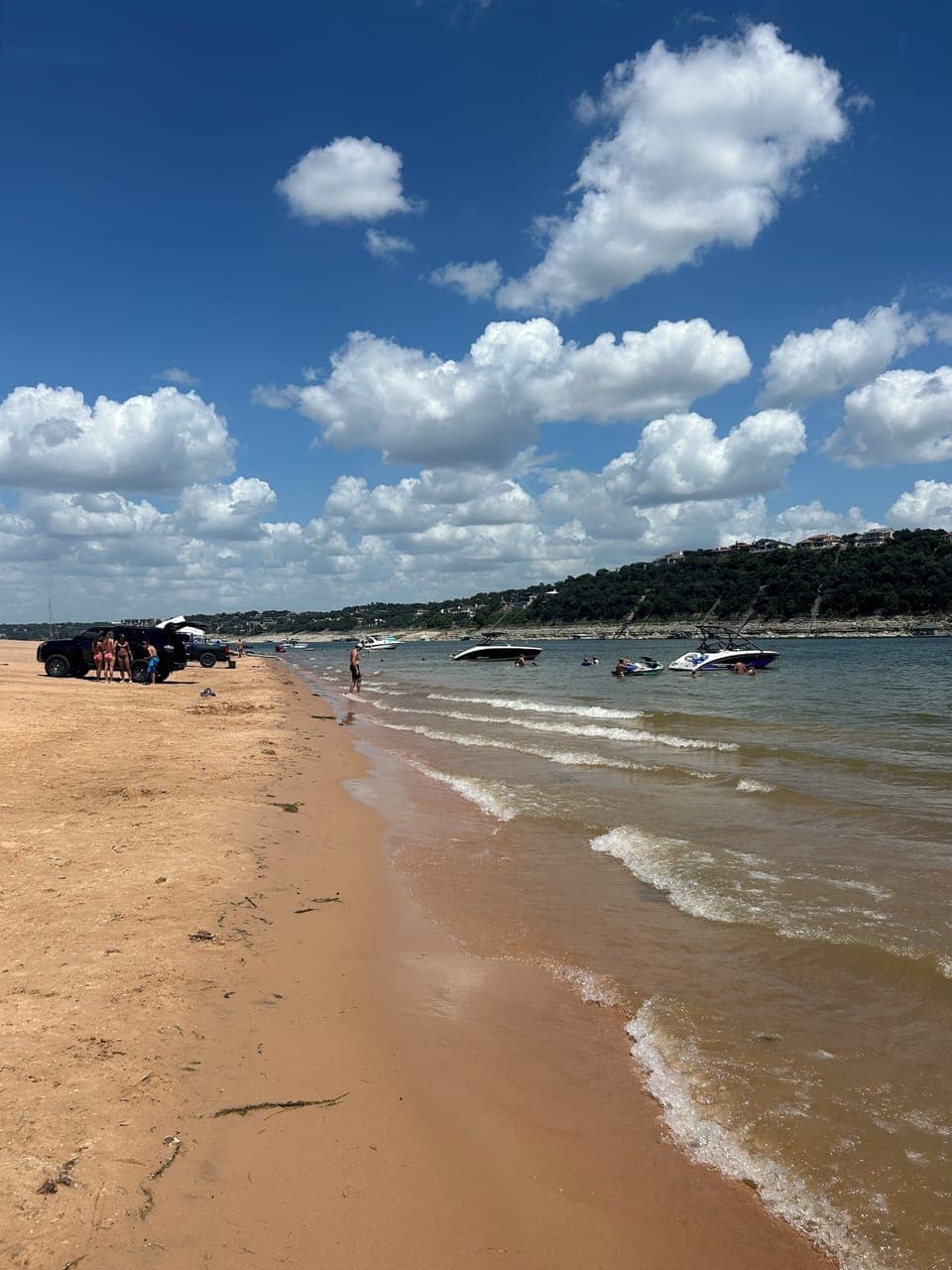 Beach Lake access, no boat needed, just back up and get in!
