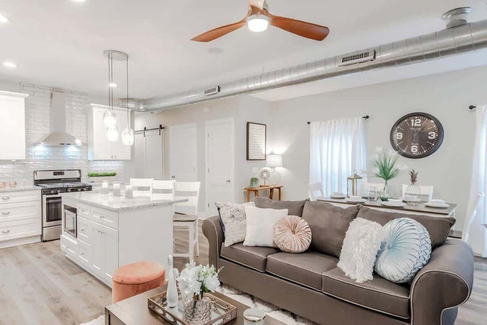 Our open layout is perfect for spending time together, no matter where you're relaxing!