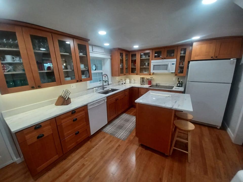 Abundant counter space for almost any culinary project.