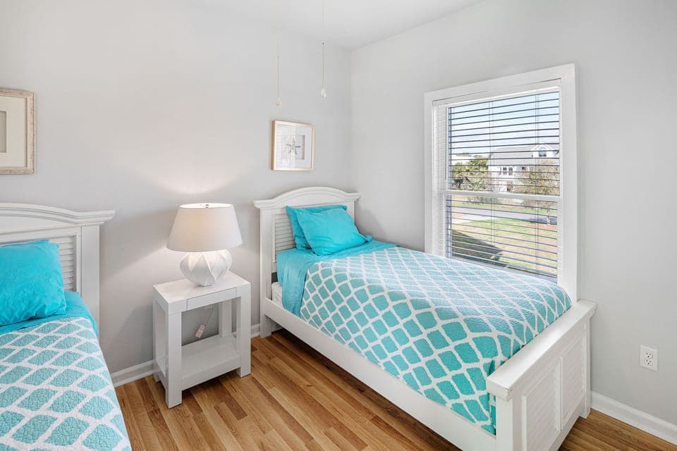 A perfect bedroom for the kids to enjoy during a family vacations spent at the beach