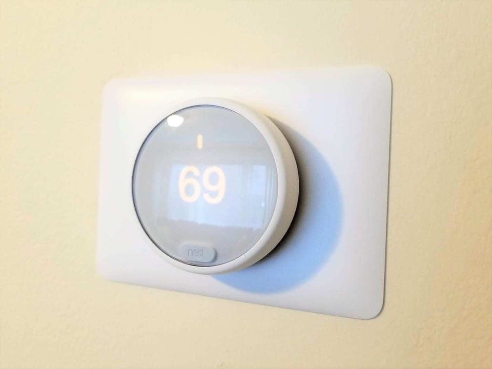 Central air/heat with smart thermostat