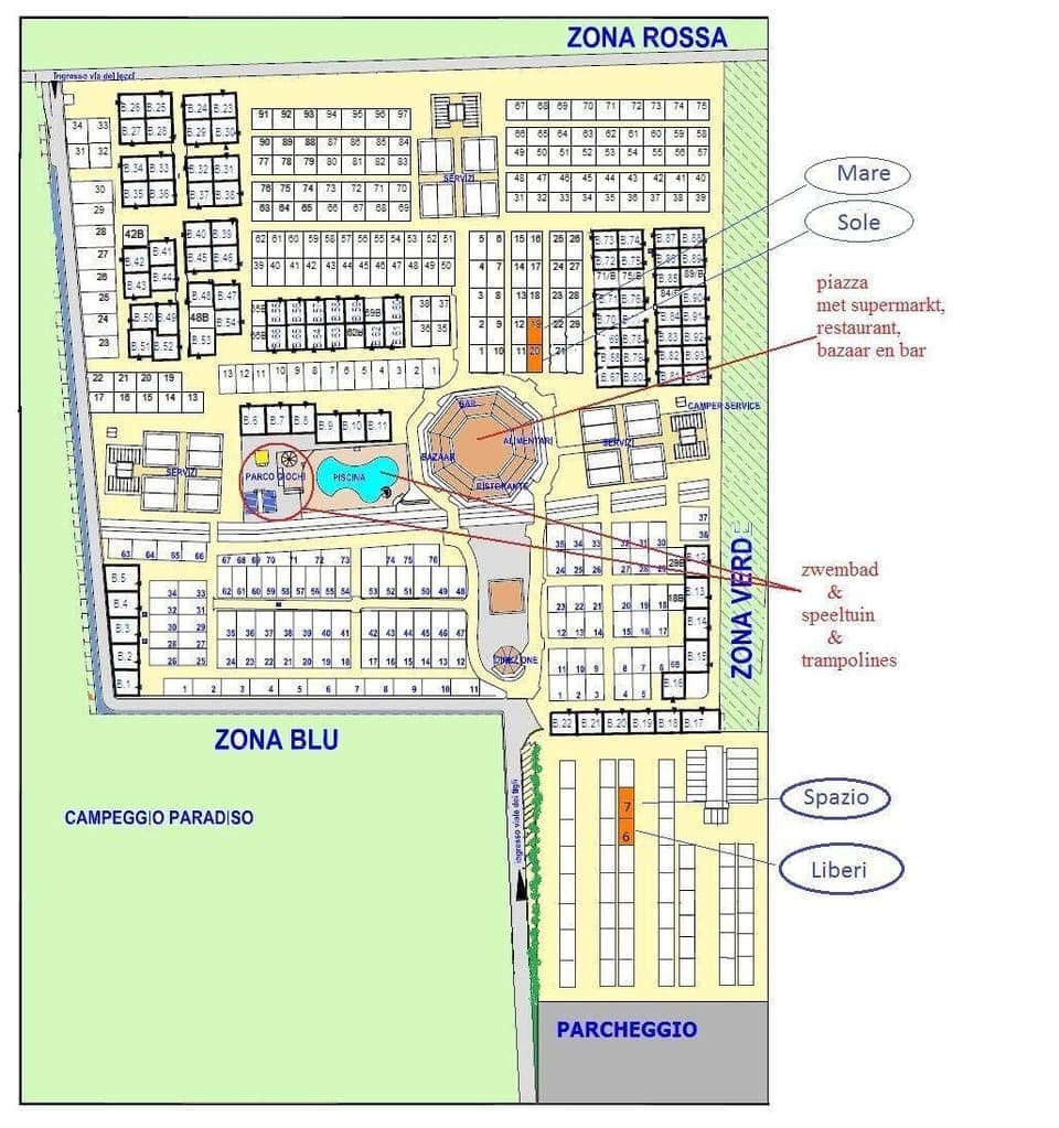 Layout/ floor plan. Plan of the camping