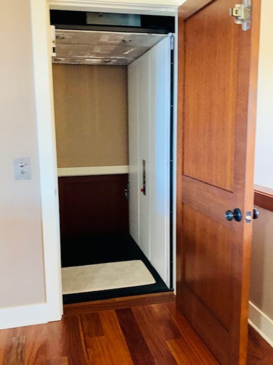 Elevator from two car garage to all levels. 