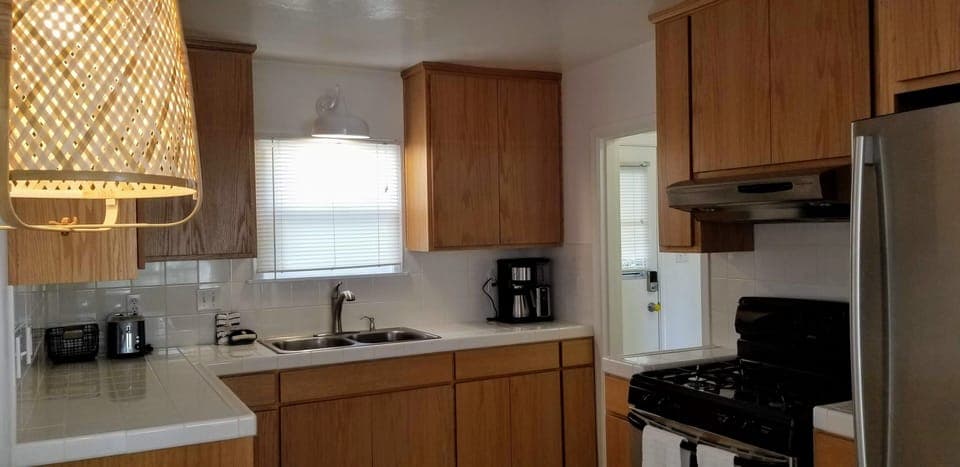 Kitchen is fully stocked