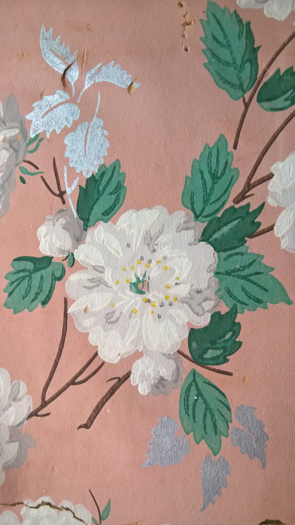 The original wallpaper in the closet!