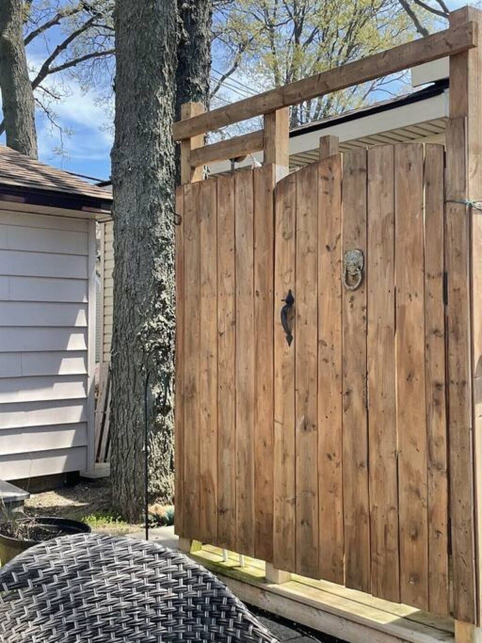 Shared Outdoor Shower