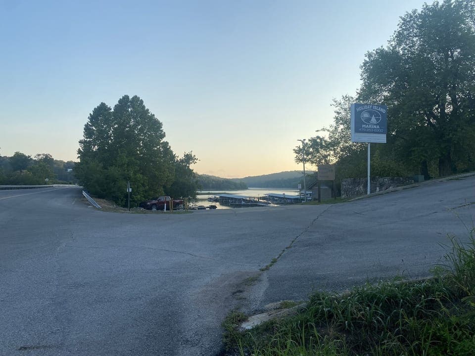 Sunrise is beautiful - marina with boat ramp