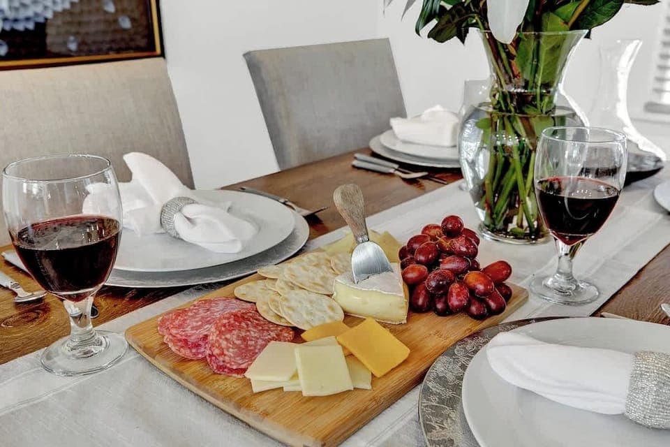 Enjoy a delicious cheeseboard!