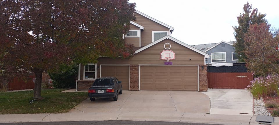 front of the house