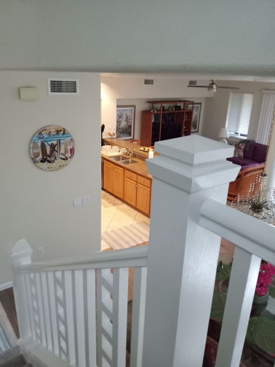 Decorative wooden style staircase 