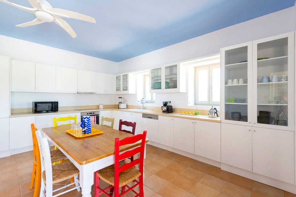 Spacious kitchen seats 8. Top-of-the-line appliances, all you need for cooking