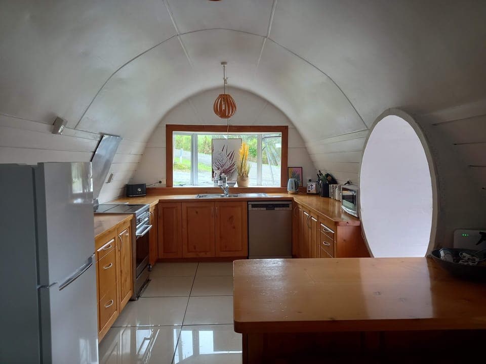 Full kitchen with dishwasher