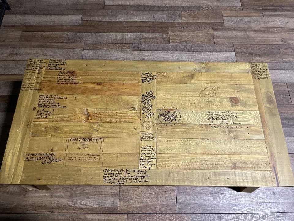 Sign The Coffee Table!