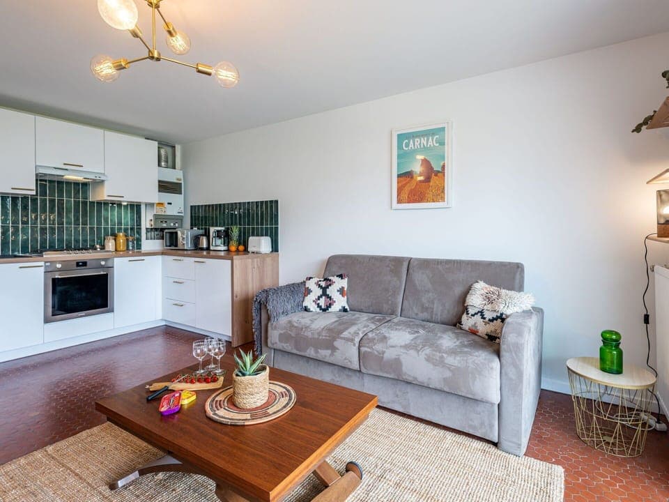 Furniture, Property, Couch, Picture Frame, Table, Green, Orange, Lighting, Interior Design, Wood