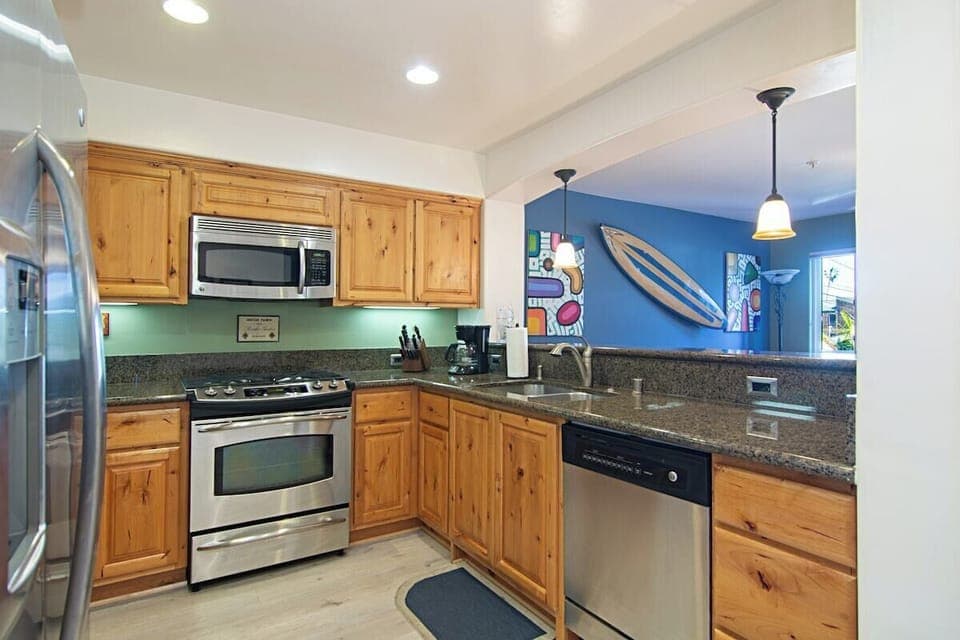 Kitchen appliances, refrigerator, stove, oven, microwave, dishwasher