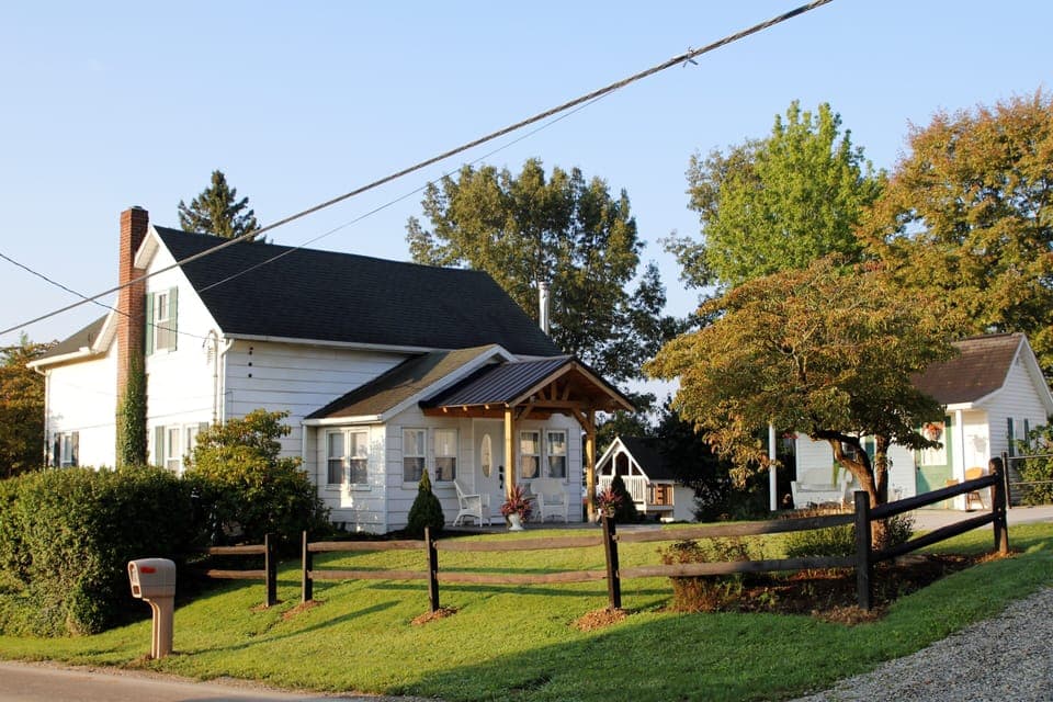 View of cottage as seen from road