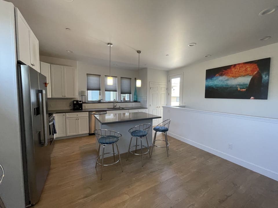 Kitchen with open floor plan 